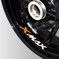 ยางล้อสะท้อนรถจักรยานยนต์ขอบสติ๊กเกอร์ DIY ด้านในดีคอลตกแต่งสำหรับ Yamaha Xmax 300 125 250 300 X Max