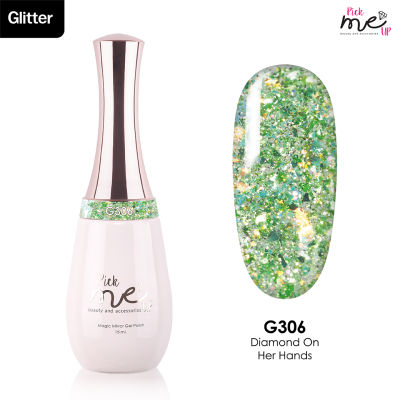 สีเจลทาเล็บ&nbsp;Pick&nbsp;Me&nbsp;Up G306 Diamond On Her Hands 15&nbsp;ml.