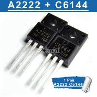 2pcs 2SA2222 2SC6144 TO-220F ( A2222 + C6144 ) TO220F Silicon PNP Power Transistor for Printer Logic Board new original