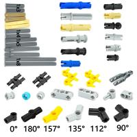 Bolt Pin Peg Cross Axle Connector Accessories Building Block Changeover MOC Technical Particles Car Parts Model Rod Shafts Toys