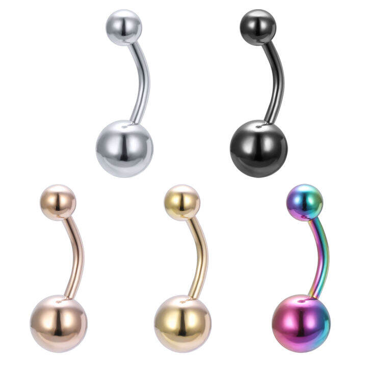 14G Anti Allergy Belly Piercings Ball Navel Rings Body Piercing ...