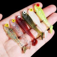 【cw】 10pcs 5cm 1.3g Silicone Worm Soft Lures Fake Bait Sea Fishing Swimbait Artificial Spinner bait ！