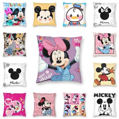 Cartoon Mickey Minnie Pillowcase Throw Pillow Covers for Bed Pillows Anime Pillow Cases Home Decor Sleeping Pillows and Mattress