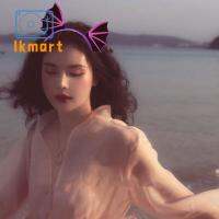 LKMART ฮาโลวีน ที่คาดผมปีกค้างคาว ปีศาจฮอร์น เงางาม น่ารักน่ารักๆ อะนิเมะ คอสเพลย์