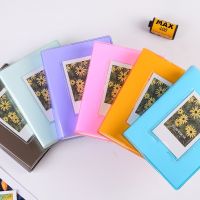 64 Pockets 3 Inch Candy Color Transparent Mini Photo Album Book for Polaroid Fujifilm Instax Mini Film Paper Name Card Holder