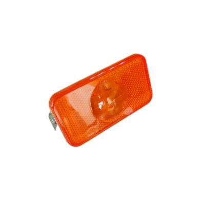 2Pcs 24v Yellow Amber Led Reflector Side marker lamp Light with wire connector plug for Volvo heavy duty truck 120*45mm Emark