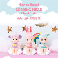 Sonny Angel การ์ตูนนั่ง Action Figures น่ารัก Shake Bobbing Head Cloud สไตล์สัตว์แกะวัวตุ๊กตารถตกแต่งของเล่น Gifts