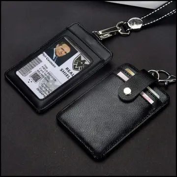 Cheap PU Leather Card Bag Multifunctional Card Cover Case High Quality Card  Badge Holder Office Supplies