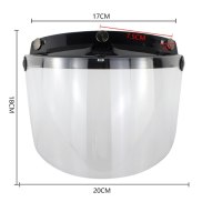 Tahan angin 3-Snap pelindung lensa perisai cho sepeda động cơ Helm lật lên