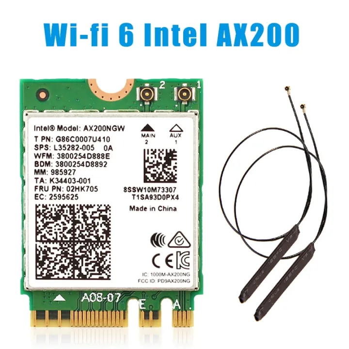 Wifi 6 Dual Band 3000mbps Wireless Card For Intel Ax200 M2 Bluetooth 50 24g5ghz 80211acax