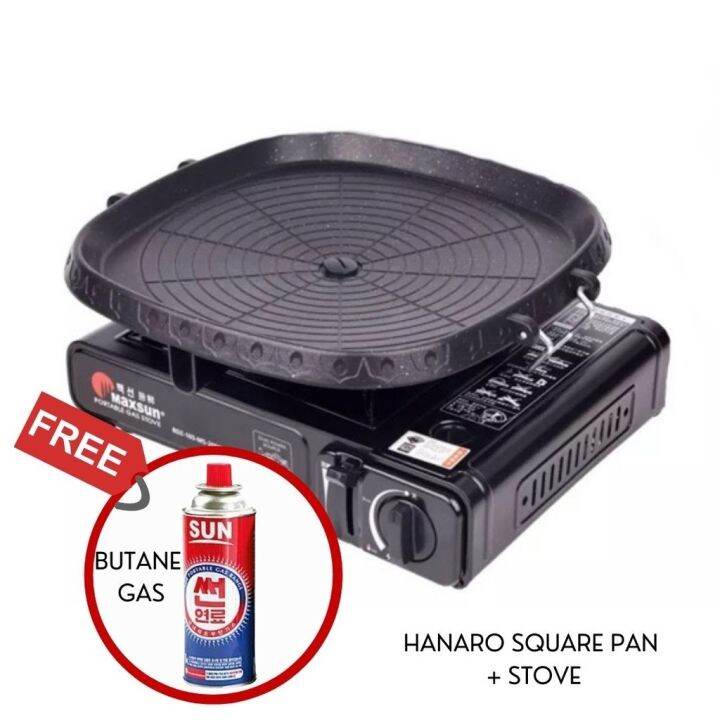 Samgyupsal Set Portable Butane Stove and Non Stick Griller Plate
