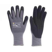 5 Pairs Nitrile Safety Gloves Coated Mechanic Working M/L