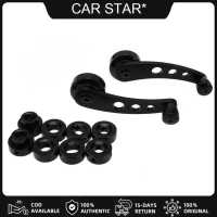 [COD Available] 2pcs Aluminum Alloy Car Window Handle Winder Riser Replacement(Black)