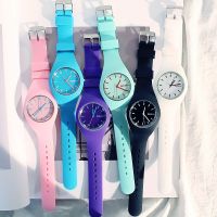 Colorful Men amp;Women Watch Cream Ultra thin Fashion Watch Silicone Strap Leisure Watch Geneva Wristwatch Women 39;s Jelly Watch Gift