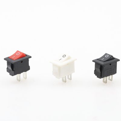 5/10/15Pcs Push Button Switch 10x15mm SPST 2Pin 3A 250V KCD11 Snap-in on/Off Rocker Switch 10MMx15MM Black Red and White