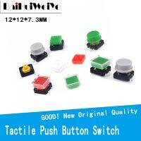 【HOT】 50 Pairs Tactile Push Momentary 12x12x7.3MM Tact Cap for Round Optional