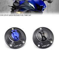 ♂ได้เลย!☾ฝาครอบถังน้ำมันเชื้อเพลิงสำหรับยามาฮ่า YZF-R7 2021 2022ฝาน้ำมันอะลูมิเนียมแบบหมุนเร็ว YZFR7อุปกรณ์เสริมสำหรับรถแข่ง R7