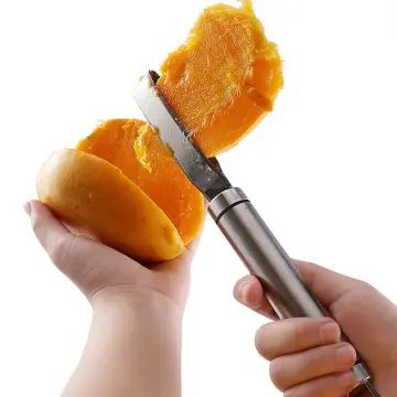 Grip Ez Mango Slicer Stainless Steel Peach Mango Splitter Slicer Fruit  Pitter Machine Fruit Cutter and Corer Mango Corer Tool Peeler Cut De-Corer  - China Mango Slicer and Mango Cutter price
