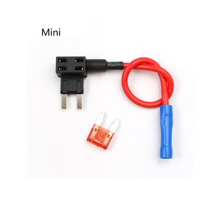 5-pcs-10-pcs12v-mini-ขนาดเล็กขนาดกลางรถฟิวส์ผู้ถือ-add-a-circuit-tap-adapter-micro-mini-มาตรฐาน-atm-blade-ฟิวส์-tutue-store