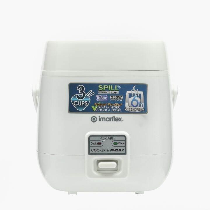 Imarflex IRJ-60T Portable Rice Cooker (White) | Lazada PH