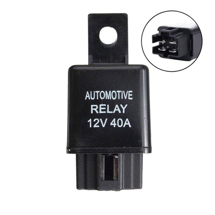 12V 4Pins SPST Car Aircon Relay Automotive HID Headlights Air Horns