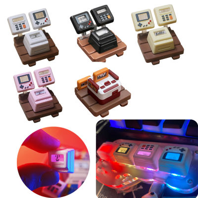 K-04 คีย์บอร์ด Keycaps 3 ใน 1 สำหรับคีย์บอร์ด Keycap คอนโซลเกม Retro Keycaps น่ารักโปร่งใสหมวกชุด-dliqnzmdjasfg