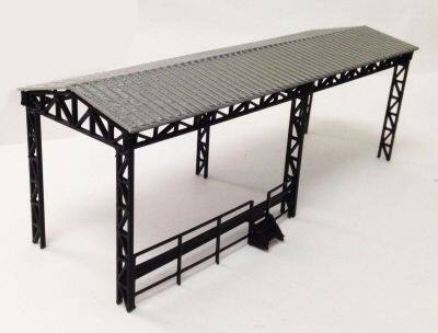 Outland Models Factory Open Shed for Locomotive HO OO Scale Train Railway Layout