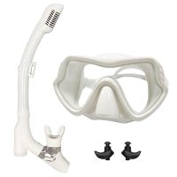 white 1 QYQ Diving Mask Professional Snorkel Diving Mask And Snorkels Goggles Glasses Diving Swimming Easy Breath Tube Set Snorkel Mask