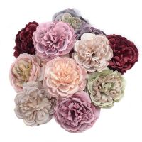 【YF】 50/100pcs 8cm Large Artificial Silk Wedding Decoration Diy Scrapbooking Items Fake Flowers