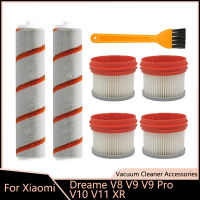 HEPA กรองลูกกลิ้งแปรงสำหรับ Xiaomi Dreame V8 V9 V9 Pro V10 V11 XR มือถือเครื่องดูดฝุ่นไร้สายอุปกรณ์อะไหล่