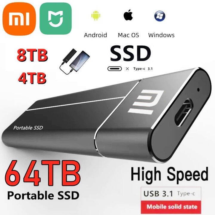 Xiaomi MiJia Portable SSD highspeed SSD 1TB 2TB 4TB 16TB external hard