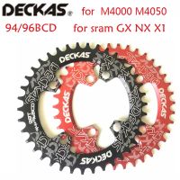 Deckas รอบ/รูปไข่ 94 + 96 มิลลิเมตร 94bcd/96bcd 32/34/36/38 ครั้ง MTB จักรยานเสือภูเขา chainring สำหรับ SHIMANO ALIVIO M4000 M4050/SRAM NX GX X1 ข้อเหวี่ยง