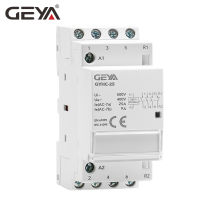 GEYA Din Rail อัตโนมัติ Modular ในครัวเรือนคอนแทค AC230V 4P 25A 4NO 2NO2NC 3NO1NC 5060Hz