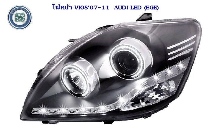 ไฟหน้า-vios-2007-2012-projector-led-สีดำ-eagleye