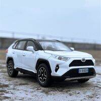 RAV4ใหม่รถโลหะผสม SUV โมเดล Diecasts ของเล่นโลหะ Off-Road ยานพาหนะรถยนต์จำลองของขวัญสำหรับเด็กเสียงและแสงสูง