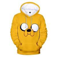 Y2K 2022ฮู้ดเด็กน่ารักแอดเวนเจอร์ไทม์ฟินน์และ Jake The Dog Face 3D เสื้อฮู้ดดี้กันหนาวเด็กผู้ชายแขนยาวเด็กผู้หญิงเสื้อผ้าผู้ชาย/ผู้หญิง