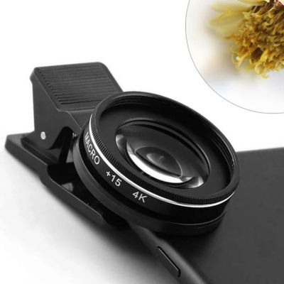 Hot 37MM 15X Macro Lens 4K Professional Photography Phone Camera Lens For Smartphone For Diamond Jewelry Macro Lens Accessories