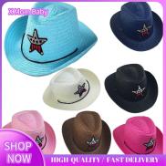 X MOM BABY Breathable Bucket Hat Jazz Hat Cowboy Hat Pentagram Hat Straw