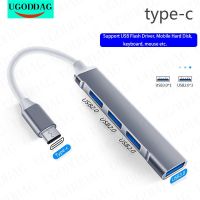 USB HUB Tipe C Extender 4-Port USB 3.0 2.0 Splitter untuk Notebook HUB Converter Adaptor OTG untuk Komputer USB C Docking Station