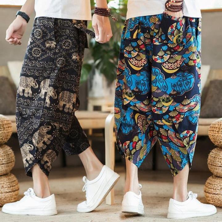 fengmang Thai elephant pants men's Chinese style Thai style beach pants ...