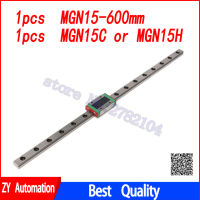 15มม. Linear Guide MGN15 600มม. Linear Rail Way MGN15H หรือ MGN15C Long Linear Carriage สำหรับ CNC X Y Z Axis