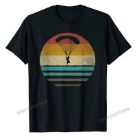 Paragliding Shirt Retro Vintage Silhouette Distressed Gift Tshirt Tshirts Shirts Rife Cotton Custom Printed Men