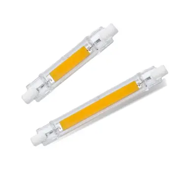 R7S LED Bulb COB Glass Tube 78MM 15W 118MM 30W 40W 50W dimmable bulb  Replace Halogen Lamp J78 J118 Lamparda SpotLight 110V 220V