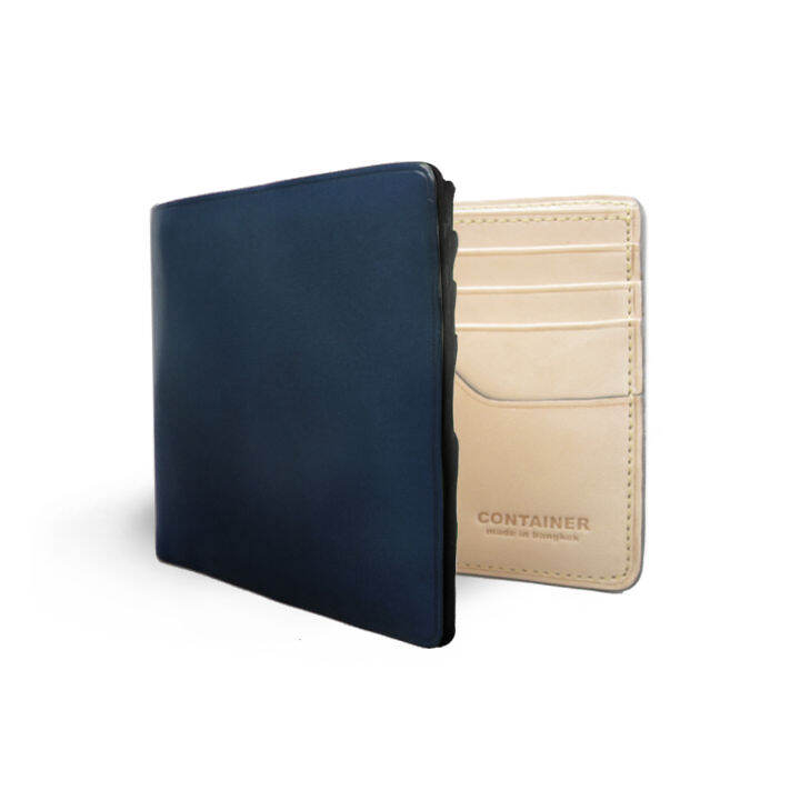 money-clip-bifold-wallet-navy-blue-กระเป๋าสตางค์แบบหนีบธนบัตร-สีน้ำเงินเข้ม