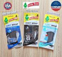 Little Trees® Vent Weap  น้ำหอมปรับอากาศในรถยนต์ แบบเสียบช่องแอร์ (1 ซอง มี 4 ชิ้น)ใช้ได้นานถึง 60 วัน