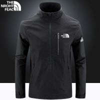 TNF เสื้อแจ็กเก็ตผู้ชายหน้าแจ็คเก็ตเหนือ,แจ็คเก็ตคอตั้งหลวมกันลมกันน้ำเสื้อกีฬารัดรูปสำหรับผู้ชายฤดูใบไม้ร่วงขนาดใหญ่