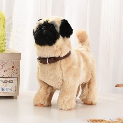 Robot Dog Toys Electronic Plush Cat Walking Barking Puppy Cute Teddy Nod With Music Robotic Animal Pet Kids Birthday Gifts