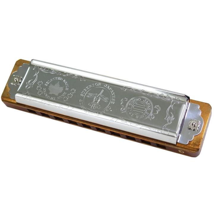 tombo-folkblues-mark-ii-harmonica-ฮาร์โมนิก้า-คีย์-e-10-ช่อง-20-โทน-made-in-japan