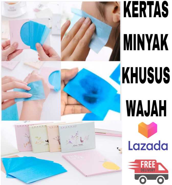 Kertas Penyerap Minyak Wajah I Face Oil Control I Paper Linen Tisu Muka Isi 50 Pcs Lazada 8801