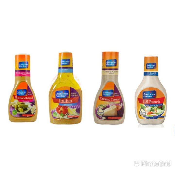 American Garden Dressing (Thousand Island, Italian, Creamy Caesar, US